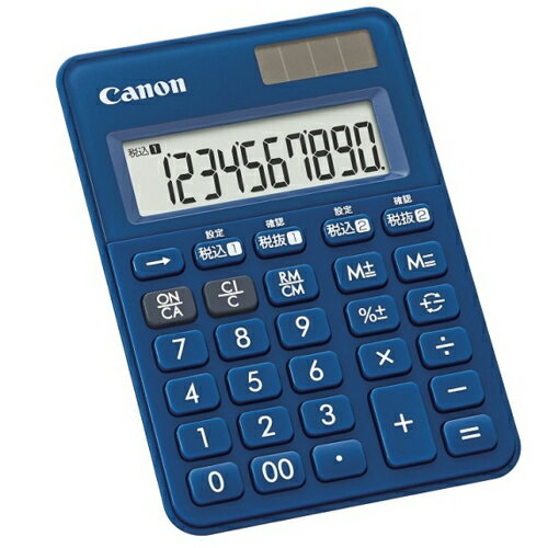 CANON(キヤノン) LS-100WT-MNB(ミッドナイトブルー) ミニミニ卓上 2種類の税率計算対応モデル 10桁 CANON(キヤノン) LS-100WT-MNB(ミッドナイトブルー) ミニミニ卓上 2種類の税率計算対応モデル 10桁