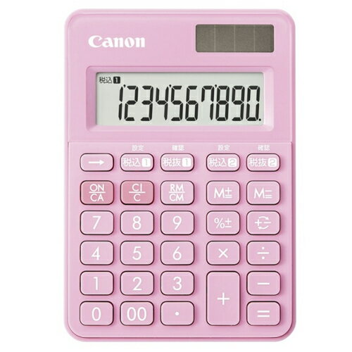 CANON(キヤノン) LS-100WT-SP ストロベリーピンク ミニミニ卓上 2種類の税率計算対応モデル 10桁