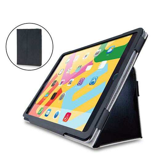 エレコム 10．2インチiPad用ソフトレザーケース2アングル ブラック TB-A19RPLFBK