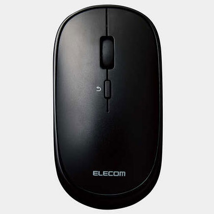 エレコム(ELECOM) M-TM10DBBK(ブラック) 2.4GHz無線 ワイヤレスモバイルマウス Slint(スリント) 4ボタン