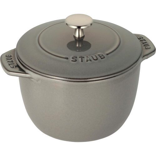 ストウブ staub ラ ココット de GOHAN Mサイズ 16cm グレー【日本正規販売品】