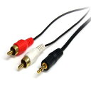StarTech(スターテック) MU3MMRCA オーディオケーブル 91cm 3.5mm - 2x RCA
