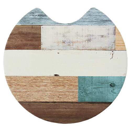 ベストコ ND-9962(ミックスウッド ライト) トイレマット ラウンド さらっと拭ける お手入れ簡単のサムネイル