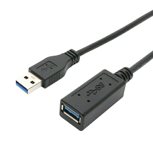 ミヨシ USB-EXM302/BK USB延長ケーブル マグネットタイプ 2m