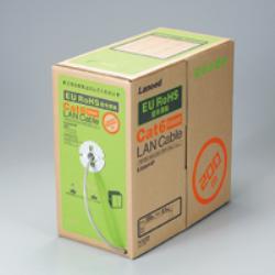 エレコム ELECOM LD-CT6/LG100/RS ライトグレー LANケーブル カテゴリー6対応 100m LDCT6LG100RS