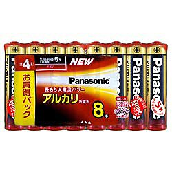 パナソニック(Panasonic) LR03XJ/8SW アルカリ乾電池 単4形 8本パック