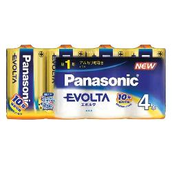 パナソニック(Panasonic) LR20EJ/4SW エボルタ アルカリ乾電池 単1形 4本パック パナソニック(Panasonic) LR20EJ/4SW エボルタ アルカリ乾電池 単1形 4本パック