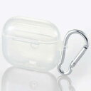 エレコム(ELECOM) AVA-AP3UCCR(クリア) AirPods(第3世代) 用カラビナ付きソフトケース(2)