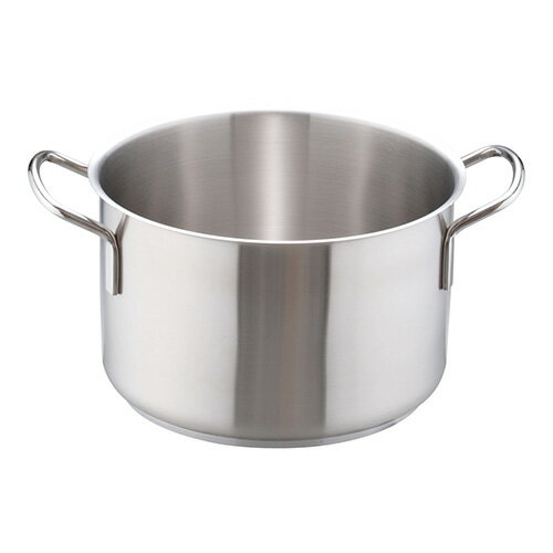 遠藤商事 インダクション18-8半寸胴鍋 蓋無 28cm