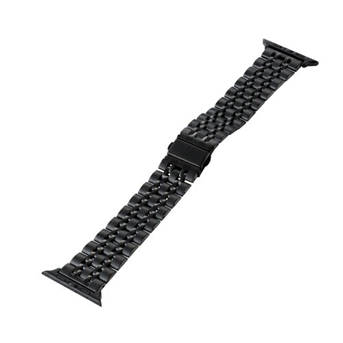 エレコム ELECOM AW44BDSS7BK(ブラック) Apple Watch 44/42mm用ステンレスバンド AW44BDSS7BK