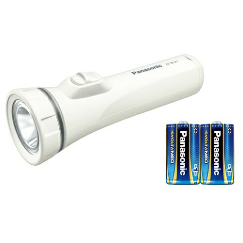 パナソニック(Panasonic) BF-BG41K-W(ホワイト) 乾電池エボルタNEO付き LED懐中電灯