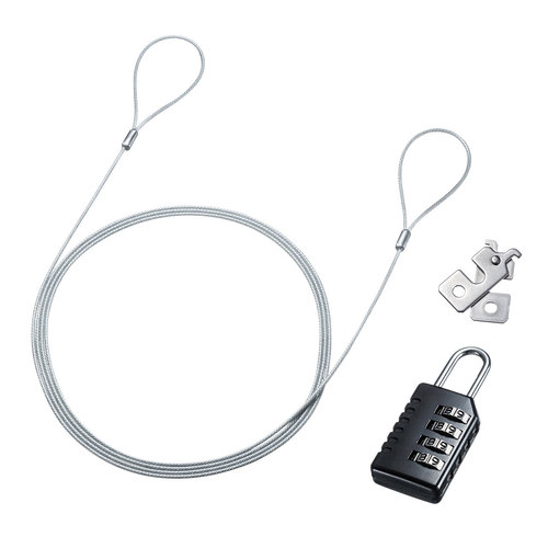 サンワサプライ SL-84 nanoSaverスロット対応セキュリティワイヤー・ダイヤル錠