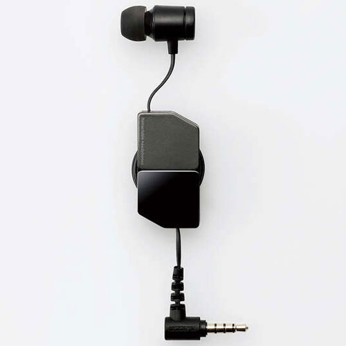 エレコム(ELECOM) EHP-FR10CMMBK(ブラック) 片耳巻取りイヤホン エレコム(ELECOM) EHP-FR10CMMBK(ブラック) 片耳巻取りイヤホン