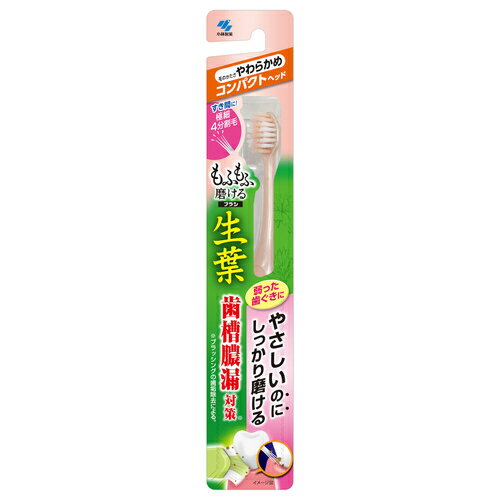 小林製薬 生葉 もふもふ磨けるブラシ コンパクト 小林製薬 生葉 もふもふ磨けるブラシ コンパクト