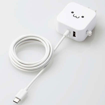 쥳 ELECOM MPA-ACC22WF WF ACŴ 2.4A/C֥ηAݡȡ1/1.5m USBŴ