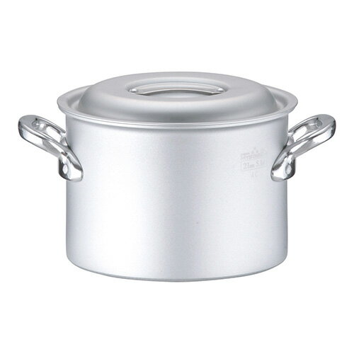 Ih Compatible - 北陸アルミニウム AHV9202 業務用マイスターIH 半寸胴鍋 21cm AHV9202