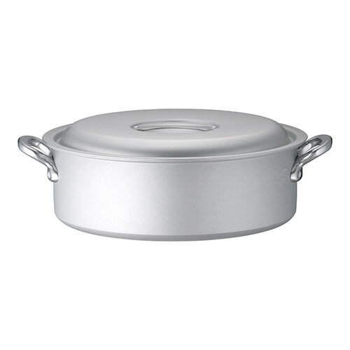 Ih/Gas Compatible - 北陸アルミニウム ASTG308 業務用マイスターIH 外輪鍋 42cm ASTG308