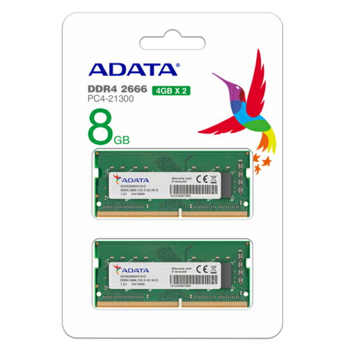 ADATA Technology AD4S26664G19-D SODIMM DDR4 PC4-21300 4GB 2g