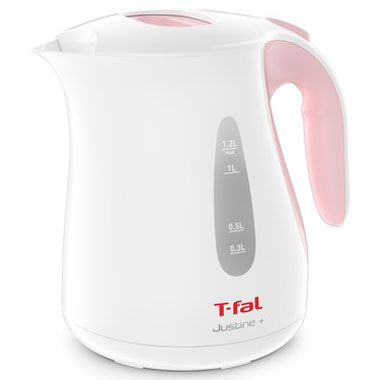 ティファール ジャスティン 【長期保証付】ティファール T-fal KO4907JP(シュガーピンク) 電気ケトル ジャスティン プラス 1.2L 大容量 KO4907JP