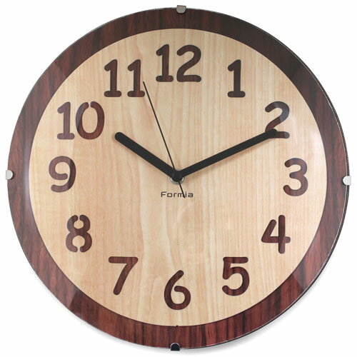 保土ヶ谷電子販売 HIC-002 ブラウン インテリア掛時計 クオーツ