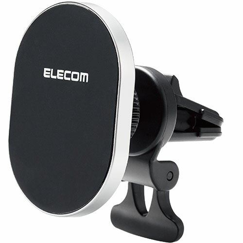 エレコム(ELECOM) P-CARS13SV(シルバー) MagSafe対応 スマホホルダー マグネット着脱 iPhone