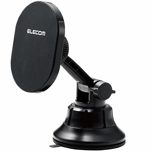 エレコム(ELECOM) P-CARS14BK ブラック MagSafe対応 スマホホルダー マグネット着脱 iPhone