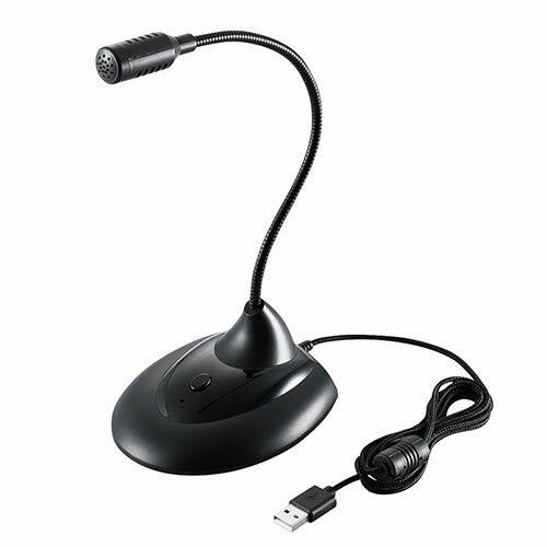 エレコム(ELECOM) HS-MC07UBK スタンドマイク フレキシブルアーム ミュートボタン USB LED表示 エレコム(ELECOM) HS-MC07UBK スタンドマイク フレキシブルアーム ミュートボタン USB LED表示