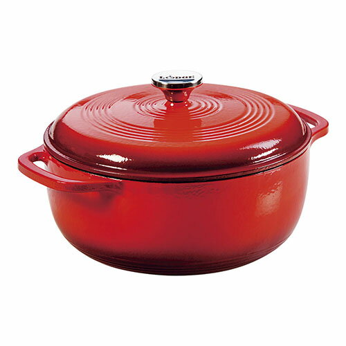 ロッジ(lodge) EC6D68 ポッピー エナメルダッチオーブン 6クォート