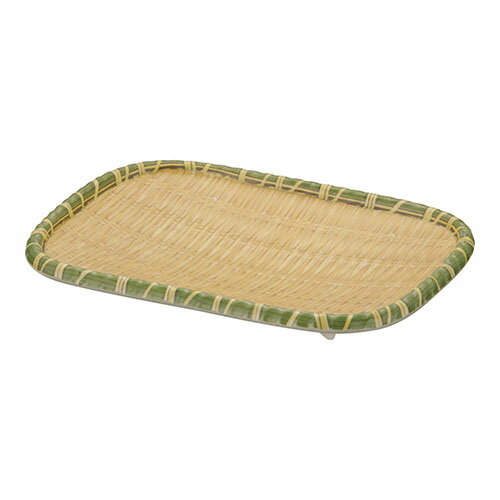 遠藤商事 JB-B736BR(イエロー) メラミン竹模様長角皿 S