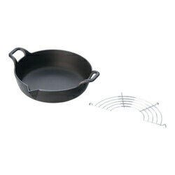 岩鋳 鉄 天ぷら鍋平底 25-101 25cm