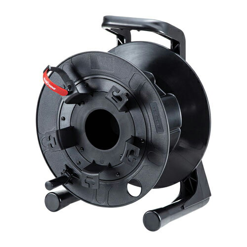 サンワサプライ LAN-TL17 ブラック ケーブルリール 光ケーブル・LANケーブル・同軸ケーブル対応 LANTL17