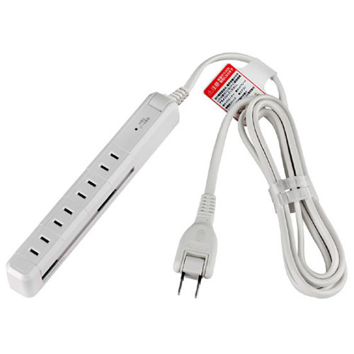 エルパ(ELPA) WBS-SL402SB-W ホワイト 耐雷スリム回転タップ 4個口 上挿し 2m