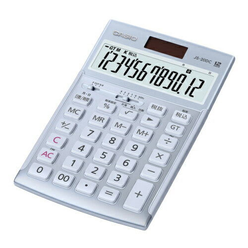 CASIO(������) JS-20DC-BU-N �֥롼 �ܳʼ�̳���� ���ַ׻������� 12��