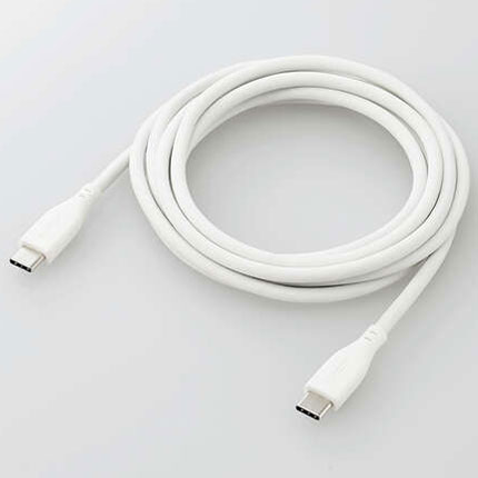 エレコム(ELECOM) MPA-CCSS20WH ホワイト なめらかUSB Type-Cケーブル 2m