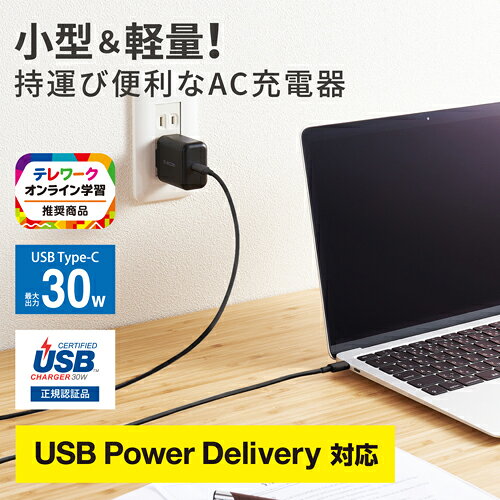 エレコム(ELECOM) ACDC-PD2130BK ブラック PD 充電器 30W USB タイプC 1ポート