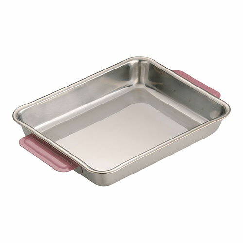 TKGコーポレーション 18-8カラーハンドル角バット 21枚取 ピンク