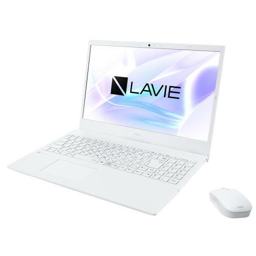 ノートパソコン LAVIE N15シリーズ パールホワイト PC-N1573EAW 15.6型 Windows11 Home Core i7 メモリ16GB SSD512GB Office Home&Business 2022年夏モデル