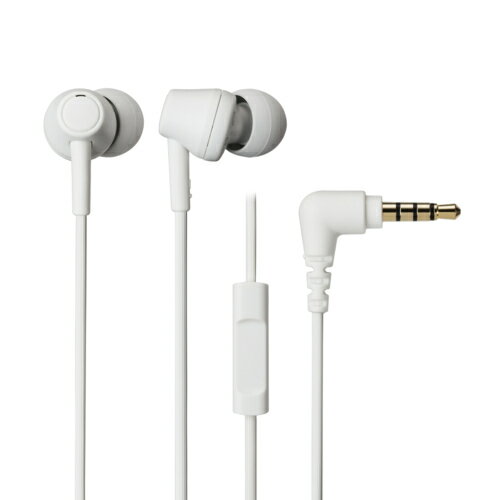 Audio - オーディオテクニカ(audio-technica) ATH-CK350XiS WH ホワイト マイク付きイヤホン