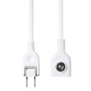 エレコム(ELECOM) T-X01M-2125WH(ホワイト) マグネット付き 電源タップ 延長コード 2ピン 1個口 2.5m(2)