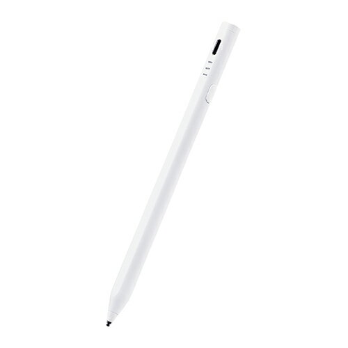 エレコム ELECOM P-TPACSTHY01WH(ホワイト) iPad/スマホ/タブレット用 アクティブタッチペン 充電式 PTPACSTHY01WH