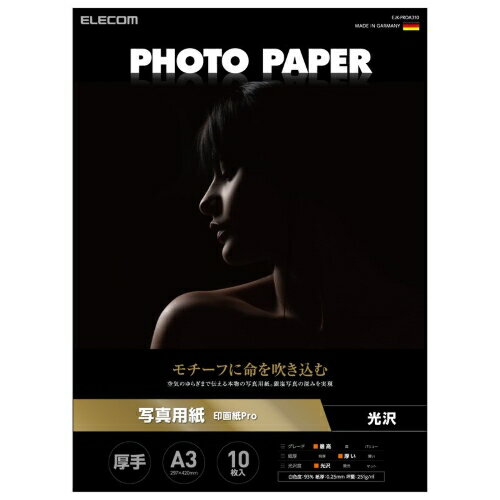エレコム(ELECOM) EJK-PROA310(ホワイト) 写真用紙 印画紙Pro 厚手 EJK-PROシリーズ エレコム(ELECOM) EJK-PROA310(ホワイト) 写真用紙 印画紙Pro 厚手 EJK-PROシリーズ