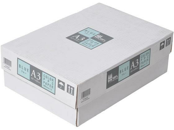 辦公用紙 - APP カラーコピー用紙 ブルー A3 500枚×3冊 [代引不可]