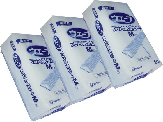 ユニ・チャーム 業務用ウェーブ フロアハンドル用取替シート[20枚×3袋][代引不可]