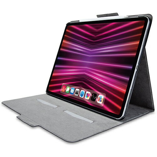 エレコム ELECOM TB-A22PLWVFUBK ブラック iPad Pro 12.9インチ 第6世代用フラップケース ソフトレザー フリーアングル TBA22PLWVFUBK