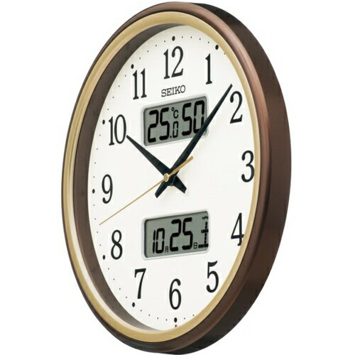 セイコー(SEIKO) KX275B カレンダー・温度・湿度表示つき電波掛時計 [2]