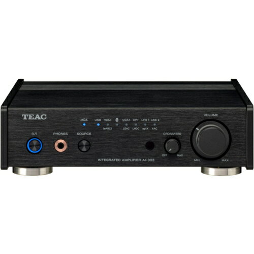 【長期保証付】TEAC ティアック AI-303-B(ブラック) USB DAC アンプ AI303B