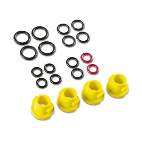 ↑↑↑正確な在庫状況は上記バナー「在庫状況を確認する」をクリックして頂き、必ずご確認ください。&nbsp;&nbsp;&nbsp;26407290セット内容：、高圧ホース用(フックタイプのトリガーガン接続側)、黒x2個、赤x2個、高圧ホース用(機械本体との接続がねじ込みタイプの高圧ホース用本体接続側)x4個、高圧ホース用(クイックタイプのトリガーガン接続側、本体接続側)x4個、ノズル、アクセサリー用、Oリングx4個、上蓋(黄色)x4個ケルヒャー 家庭用高圧洗浄機用