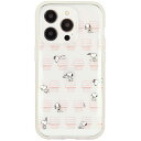 グルマンディーズ(gourmandis) SNG-706F(総柄) iPhone14 Pro/13 Proケース IIIIfit Clear ピーナッツ