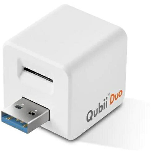 MKPQD-W iOS/Androidバックアップストレージ Maktar Qubii Duo USB Type A ホワイト
