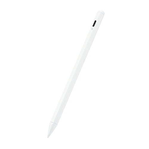 エレコム ELECOM P-TPACSTAP05WH ホワイト タッチペン スタイラスペン 充電式 樹脂ペン先 PTPACSTAP05WH